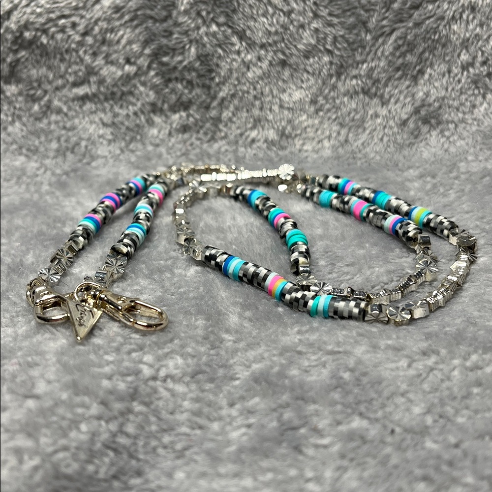 Erimish Beaded Chain Lanyard Necklace Bag Charm Glasses Holder Boho Multicolor - Picture 5 of 6